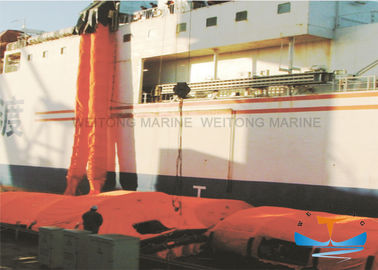 Porcellana Attrezzatura di sicurezza marina della zattera di salvataggio, singolo scivolo del sistema marino verticale dell&#039;evacuazione fabbrica